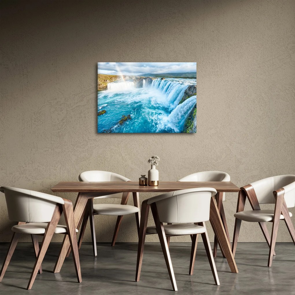 Obraz - Vodopád Godafoss (70x50 cm)