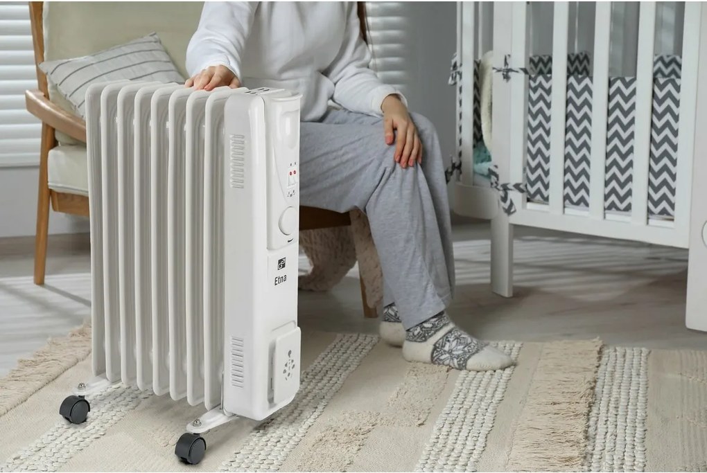 G21 Olejový radiátor Etna, 9 rebier, 2000 W, biela