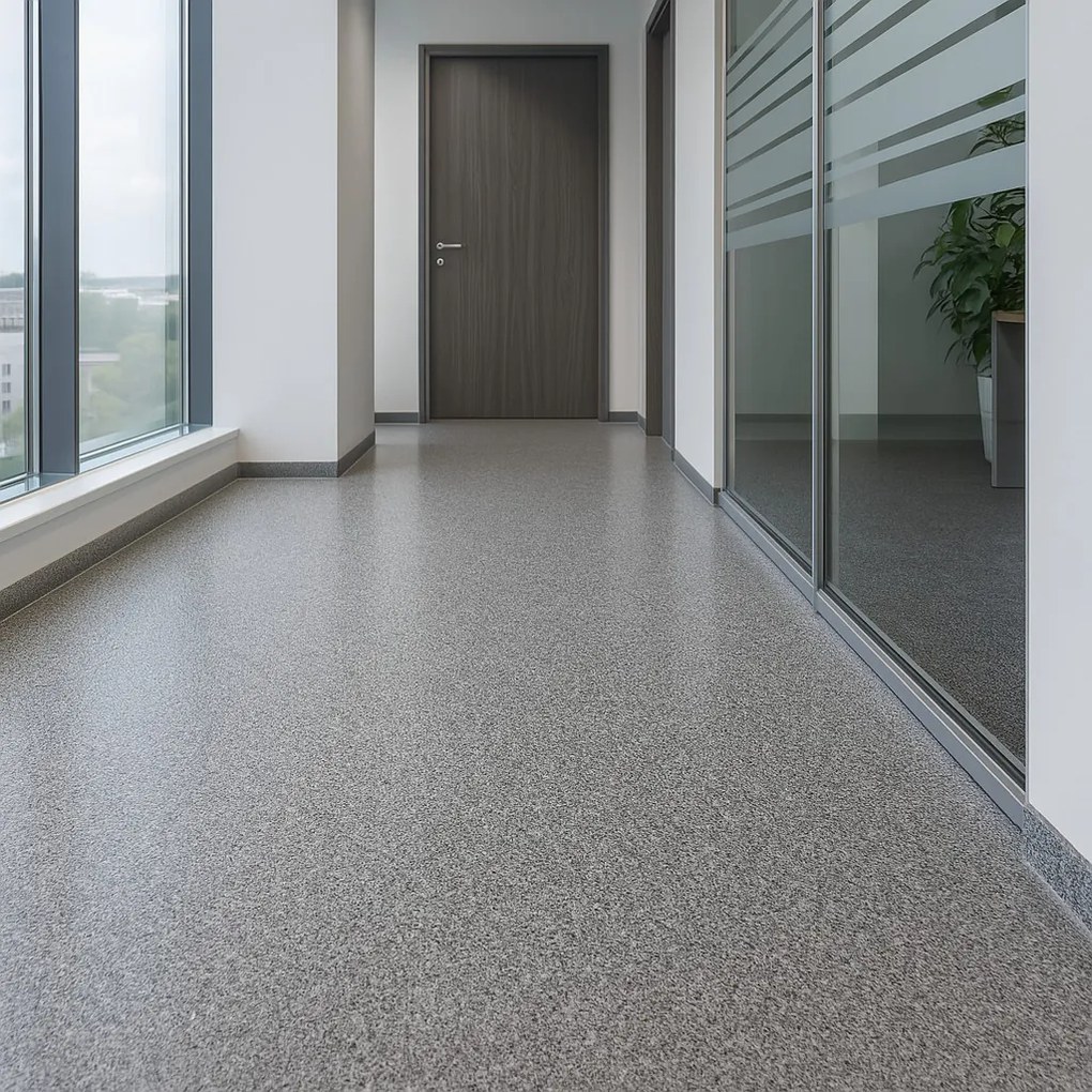 PVC podlaha - lino Flexar Nerok 0632 Pixel Anthracite, na mieru, šíře 2m,4m, šedá, bez podkladu, chodba / predsieň, Gerflor