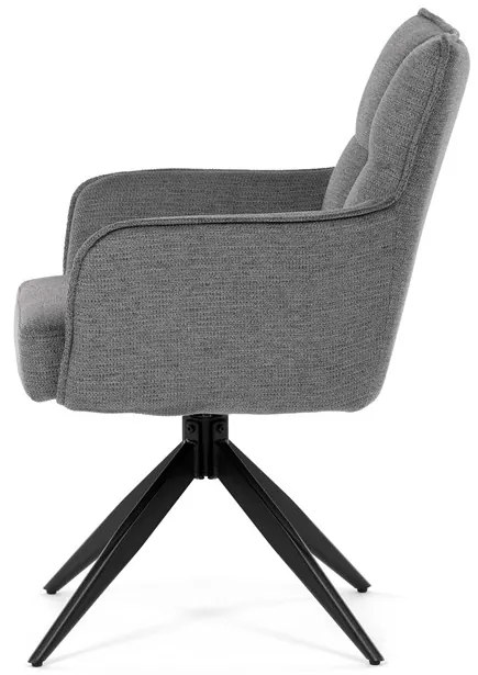 Autronic BONTEC Jedálenská stolička, sivá, látka, DCH-P3170 GREY2 Farba: Šedá
