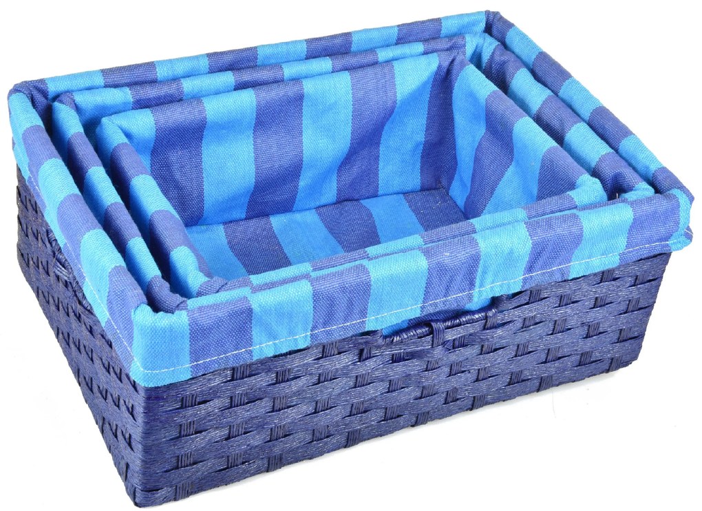 Úložný box modrý Rozmery (cm): 40x27, v. 15