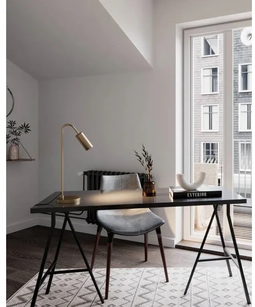 ByRydens 4002580-6503 - Stolná lampa CURVE 1xGU10/7W/230V zlatá