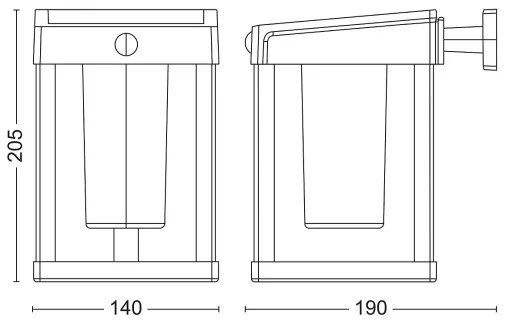Philips - LED Solárne nástenné svietidlo so senzorom CAMILL LED/1,4W/3,7V IP44
