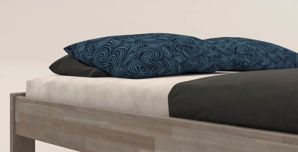 Posteľ Tema Futon 180x200 cm, šedý buk