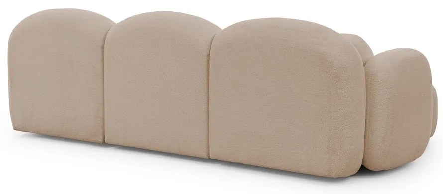 Svetlohnedá rohová pohovka z textílie buklé (do tvaru "U") Orbit – Ropez