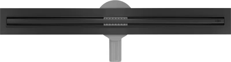 Mexen Flat 360° Slim sprchový žľab 50 cm, čierna matná, 1741050