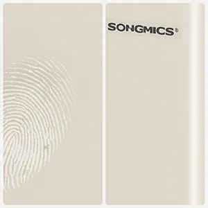 Odpadkový kôš s vekom JORDAN 2x30 l krémový