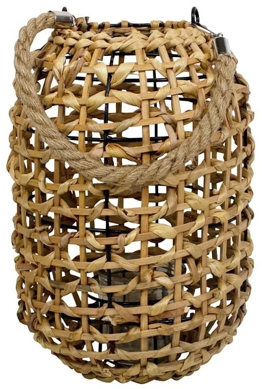 Lucerna z vodného hyacintu Valentina - 13*35*34cm