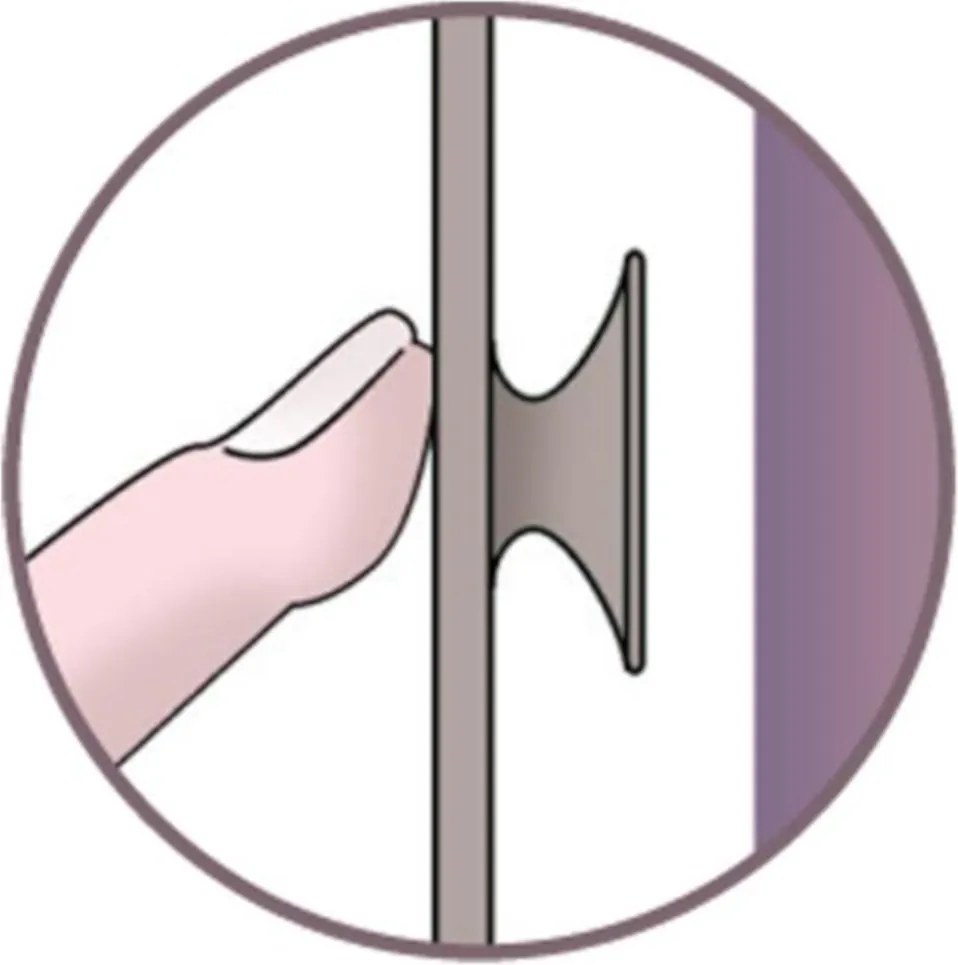 BAMA Protišmyková podložka do sprchy VASCA, žltá