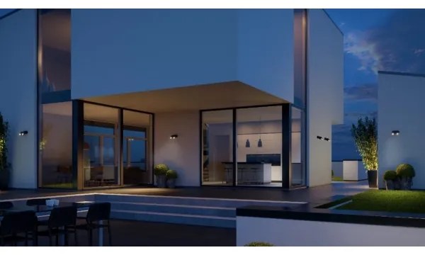 Steinel 058647 - Vonkajšie svietidlo so senzorom SPOT DUO 2xGU10/7,5W/230V IP44