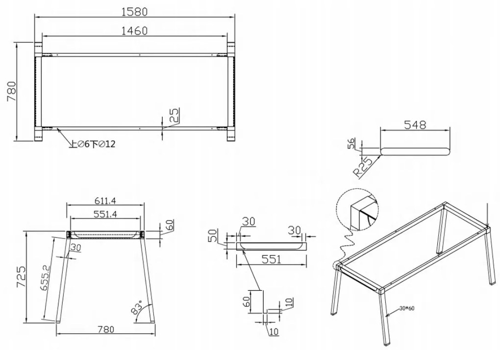 Kancelársky pracovný stôl PRIMO BASIC, sivostrieborná podnož, 1600 x 800 mm, biela