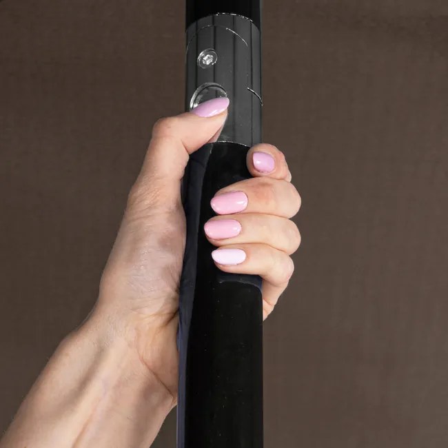 Skladací záhradný slnečník 260 cm – hnedý GU0023