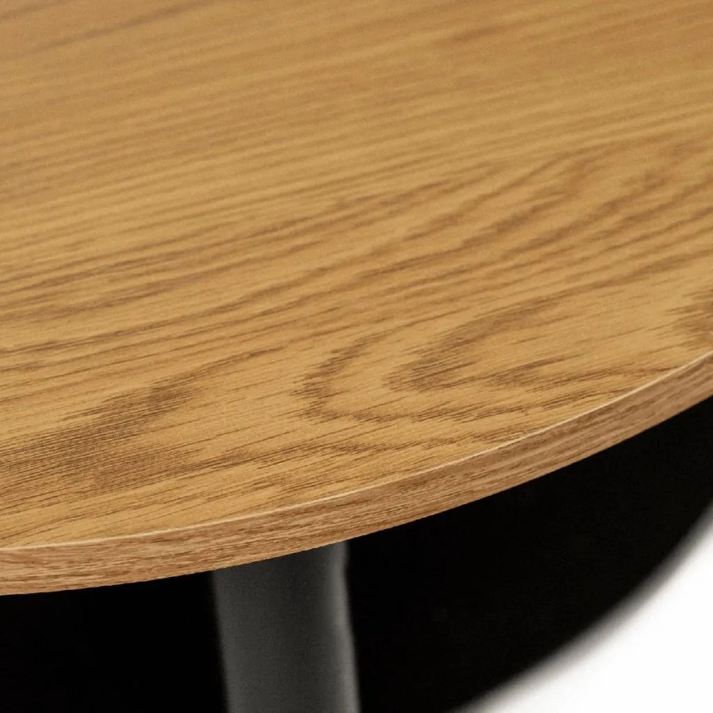 PROXIMA.store - Dizajnový konferenčný stolík PAULO FARBA: čierna, Materiál: orech