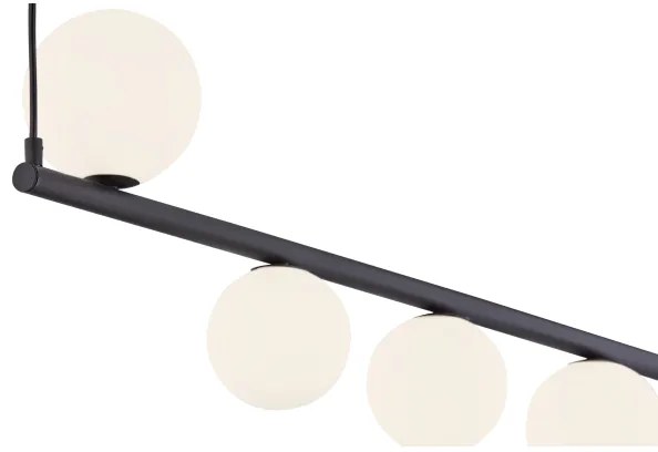 Jupiter 1927 - Luster na lanku TAIDA 6xG9/40W/230V čierna