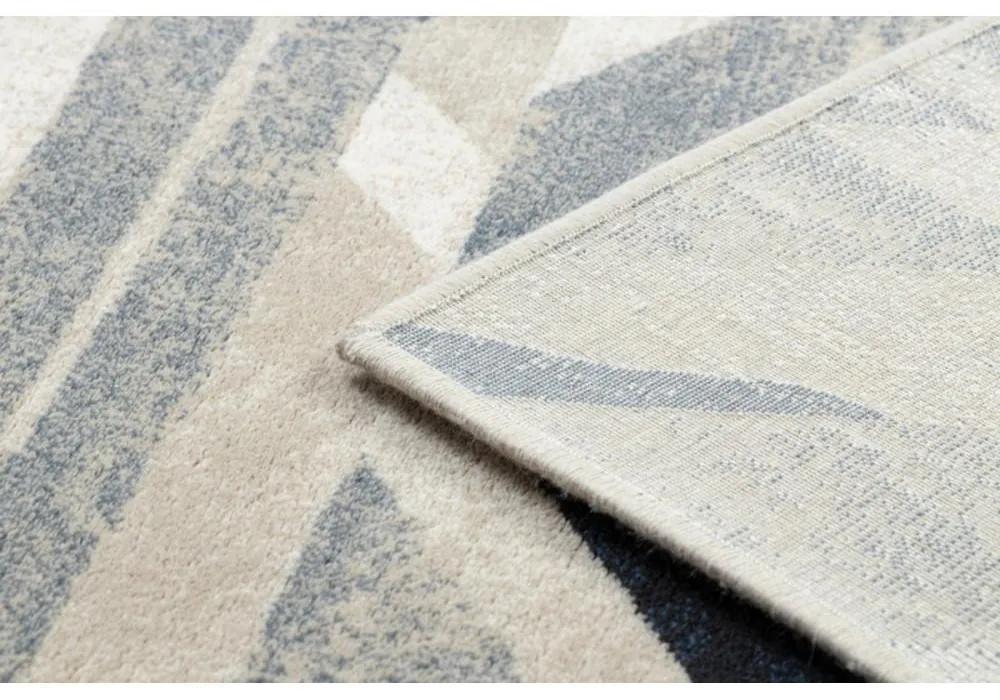 Vlnený kusový koberec Basim béžovo modrý 120x170cm