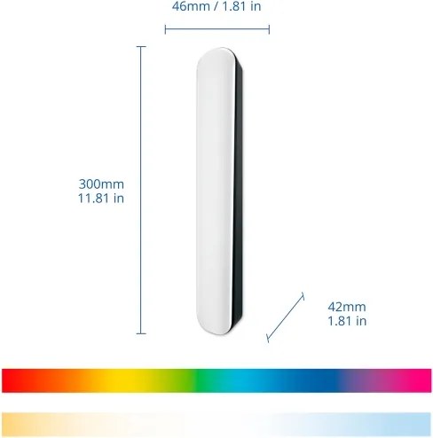 Philips - SADA 2× LED RGBIC stmievateľné svietidlo SMART GRADIENT LED/8 W/230 V Wi-Fi