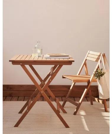 SADIRAR záhradná skladacia stolička Hnedá