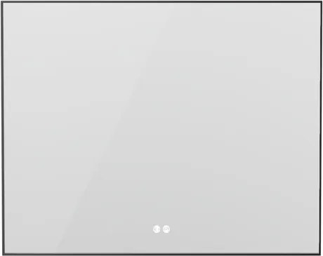 Erga Megan, LED zrkadlo 120x80cm v čiernom ráme, 3105 lm, 3 farby svetla, zadné osvetlenie, ERG-V01-MEGAN-1280-BK