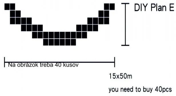 Zrkadlové dekoračné nálepky z akrylu na stenu, sklo a obkladačky | SENTOP FB-FA501