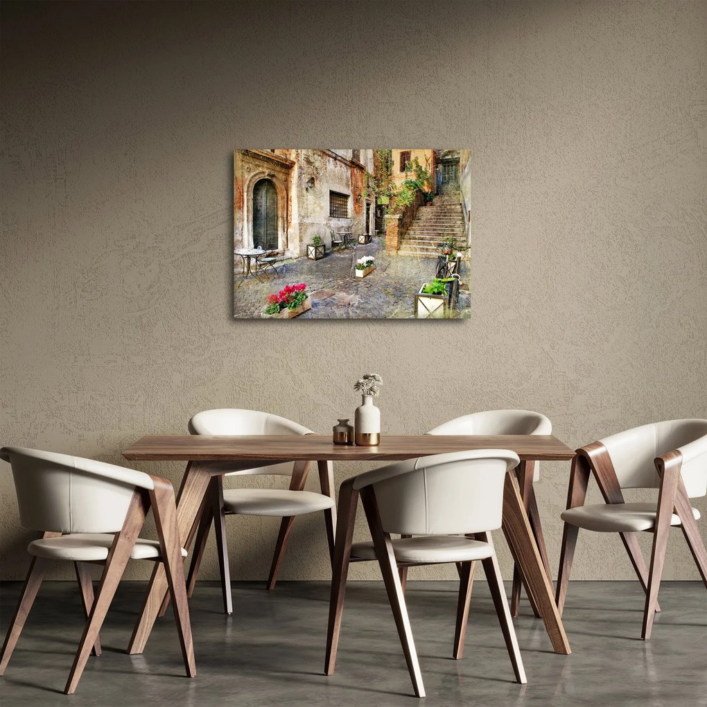 Obraz - Staré ulice Ríma (70x50 cm)