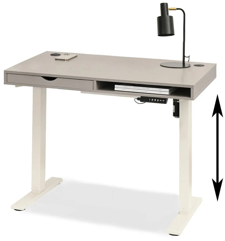 PC stolík Osto 100 (béžová + biela). Akcia -22%. Vlastná spoľahlivá doprava až k Vám domov. 1109808
