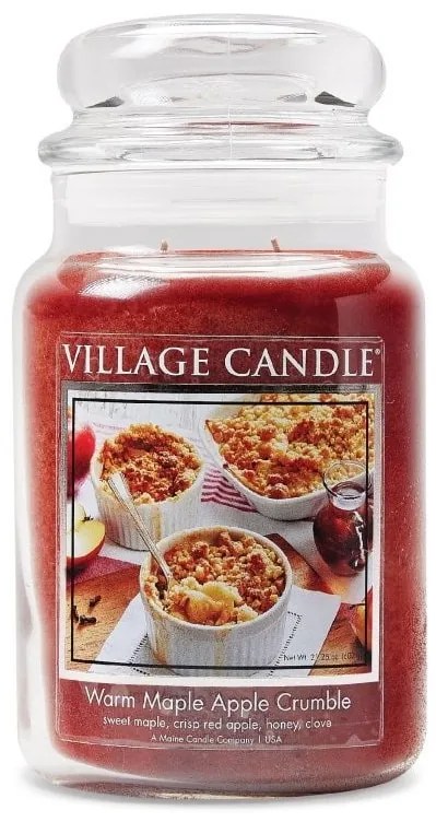 VILLAGE CANDLE Sviečka Village Candle - Warm Maple Apple Crumble 602 g