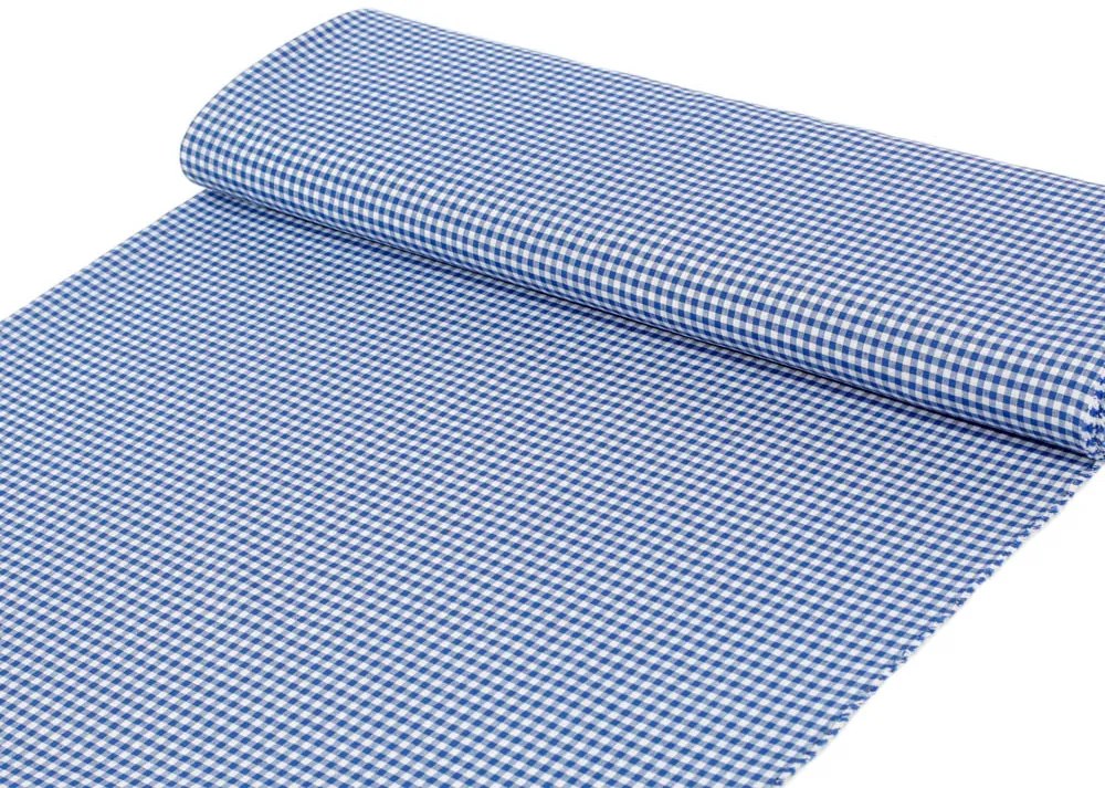 Biante Dekoračný štvorcový obrus Rebeka RE-009 Modro-biela kocka malá 130x130 cm