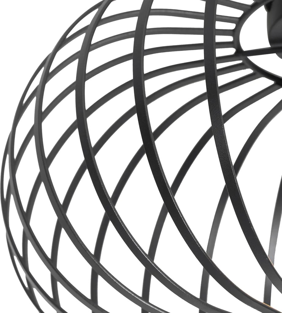 Inteligentné stropné svietidlo čierne 39 cm vrátane Wi-Fi G95 - Johanna