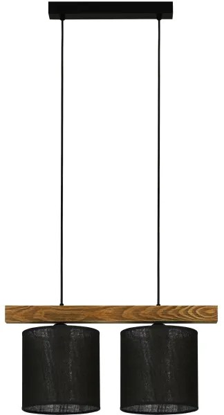 Brilagi - Luster na lanku FOREST 2xE27/15W/230V borovica/čierna