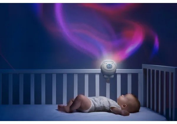 Chicco - Detský projektor 2v1 POLAR BEAR 3xAA modrá