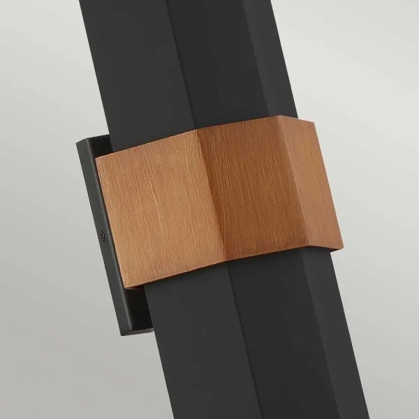 Quoizel QZ-CHASM-L-BKW - LED Vonkajšie svietidlo CHASM 2xLED/9,5W/230V IP44