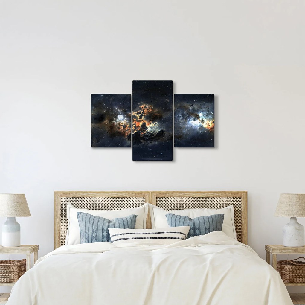 Obraz - Vesmír s hmlovinou (90x60 cm)