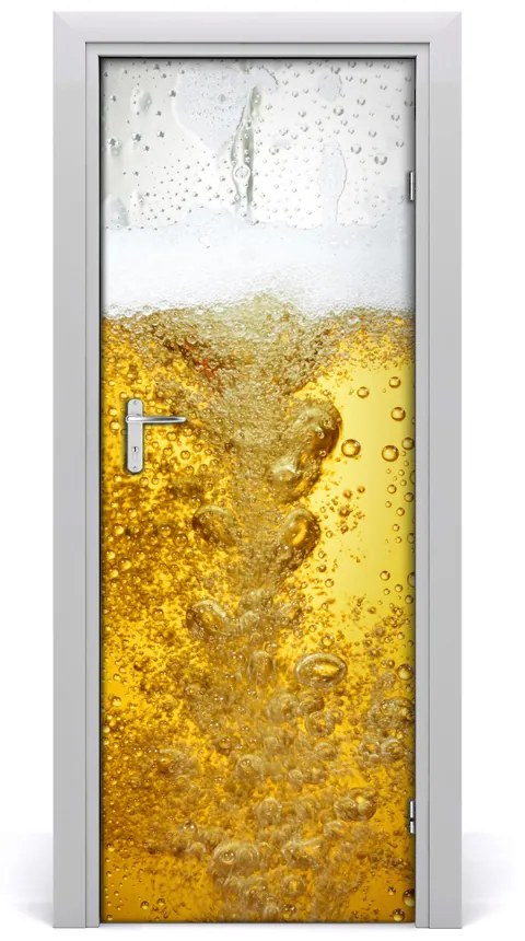 Fototapeta na dvere do domu samolepiace pivo 75x205cm