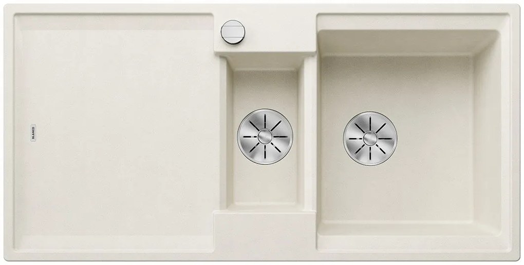 Blanco Adira 6 S, silgranitový drez 1000x500x200 mm, 1,5-komorový, biela soft, BLA-527606