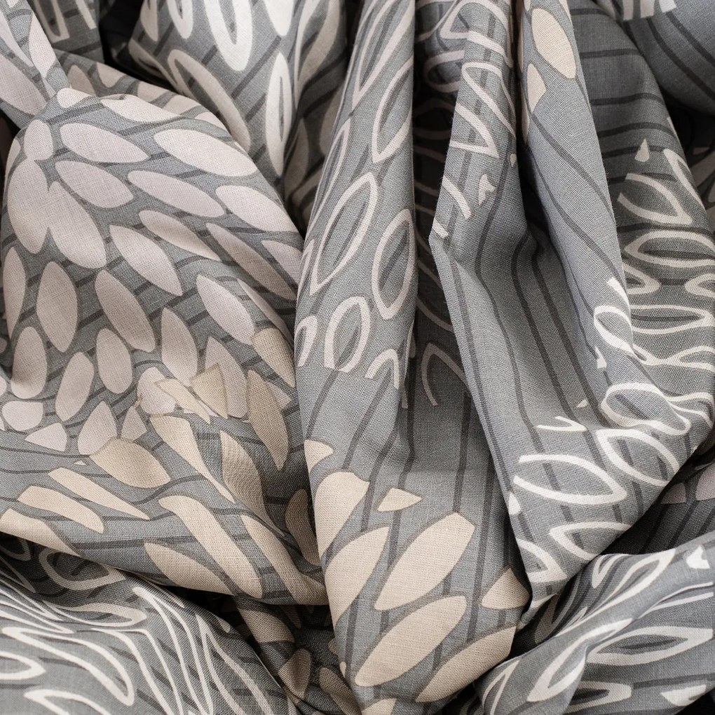 4Home Bavlnené obliečky Grey Petals, 220 x 200 cm, 2 ks 70 x 90 cm