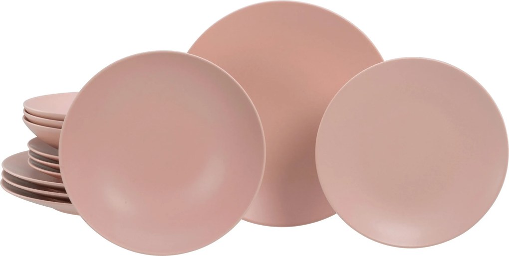 XXXLutz JEDÁLENSKÝ SERVIS Soft Touch Peach 12-dielne Creatable - Online Only bytové doplnky - 007768063402