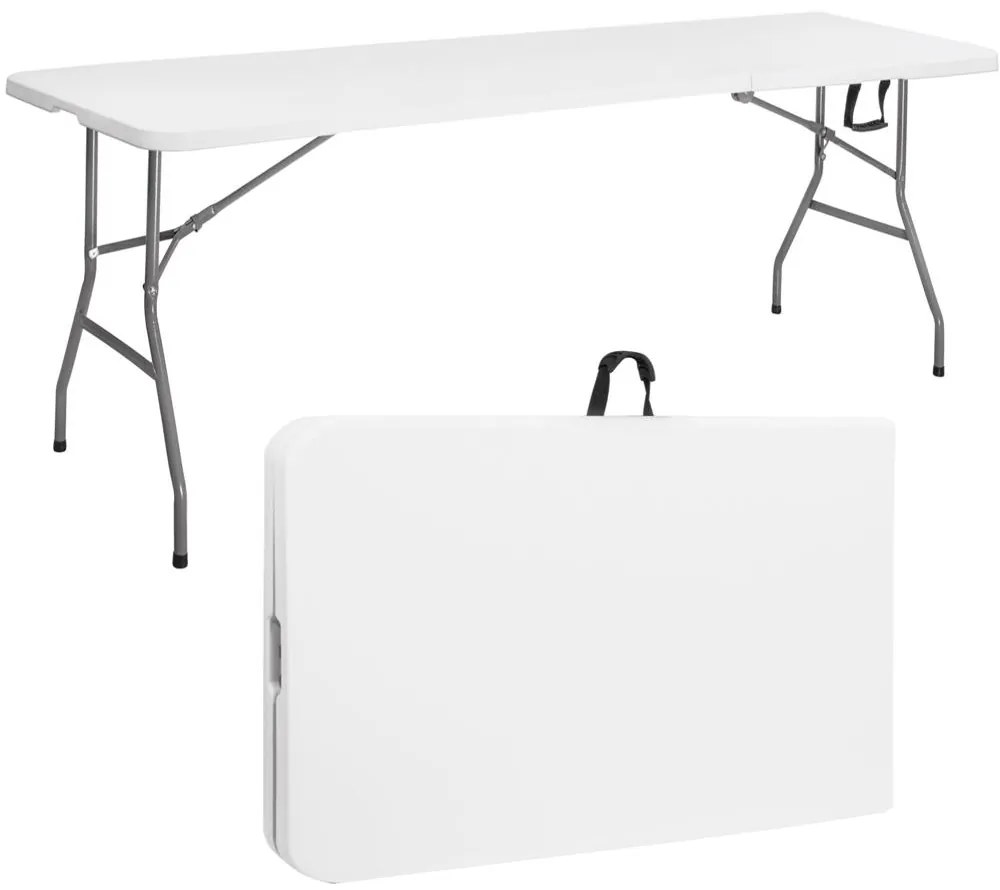 Skladací cateringový stôl 240 cm Springos GF0050 - biely