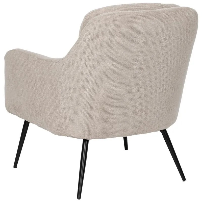 Béžové ženilkové kreslo Classic – Ixia