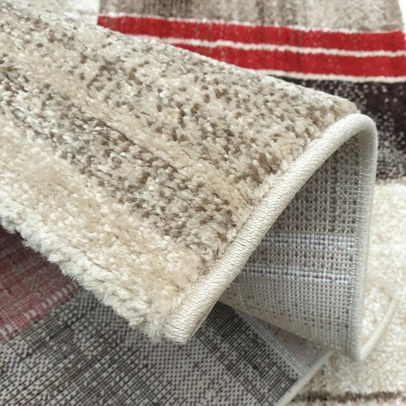 Kusový koberec Florentina 613-64 beige/red, 120x170, béžová, obývacia izba, Spoltex