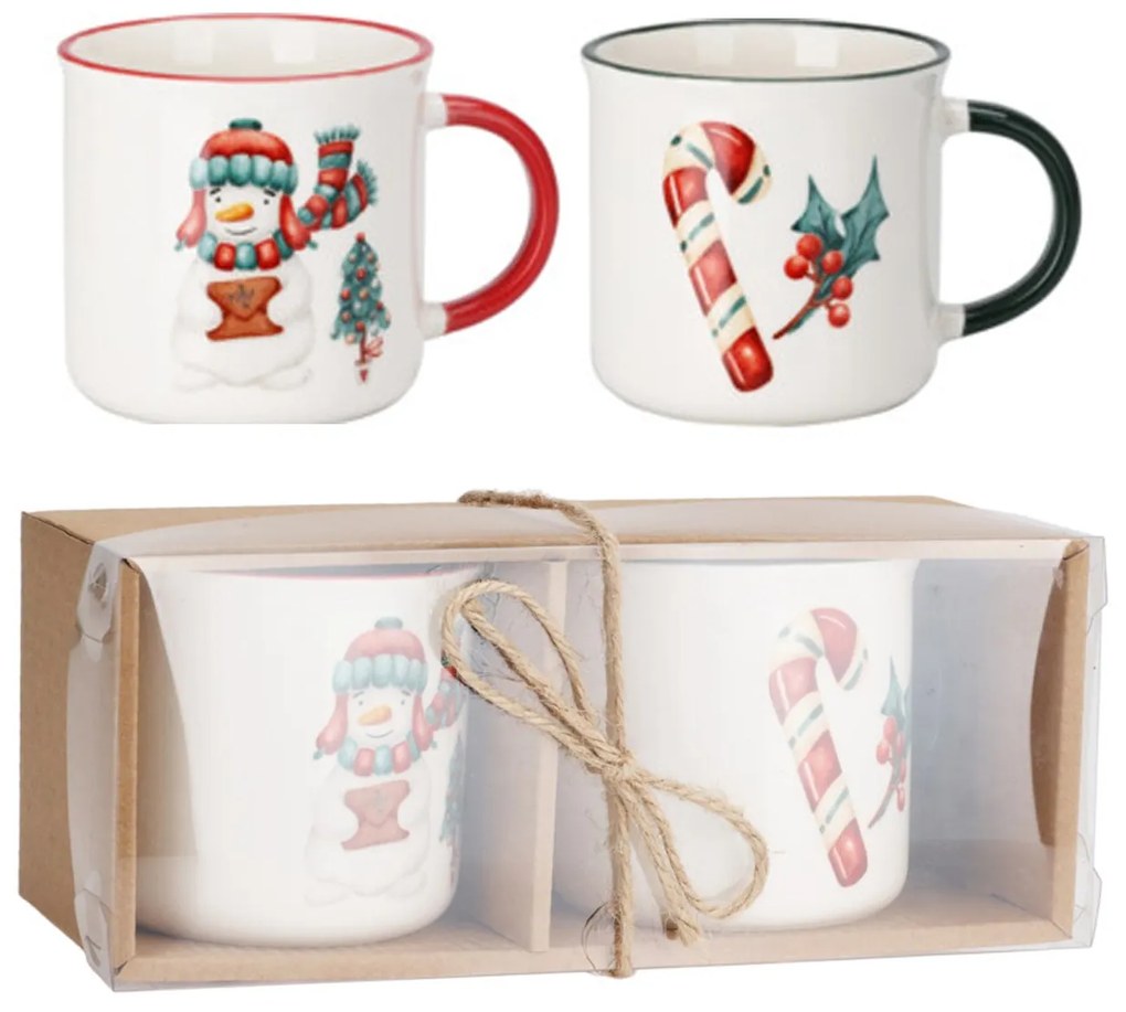 Porcelánový hrnček Christmas2 300 ml sada 2ks
