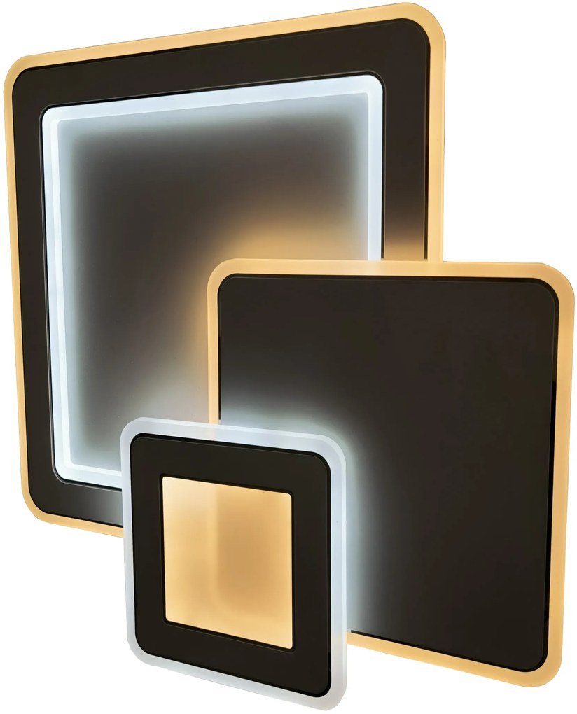 AVIDE Stropné dizajnové stmievateľné LED osvetlenie SOPHIE, 113W, teplá-studená biela, 48x48cm, štvorec, b