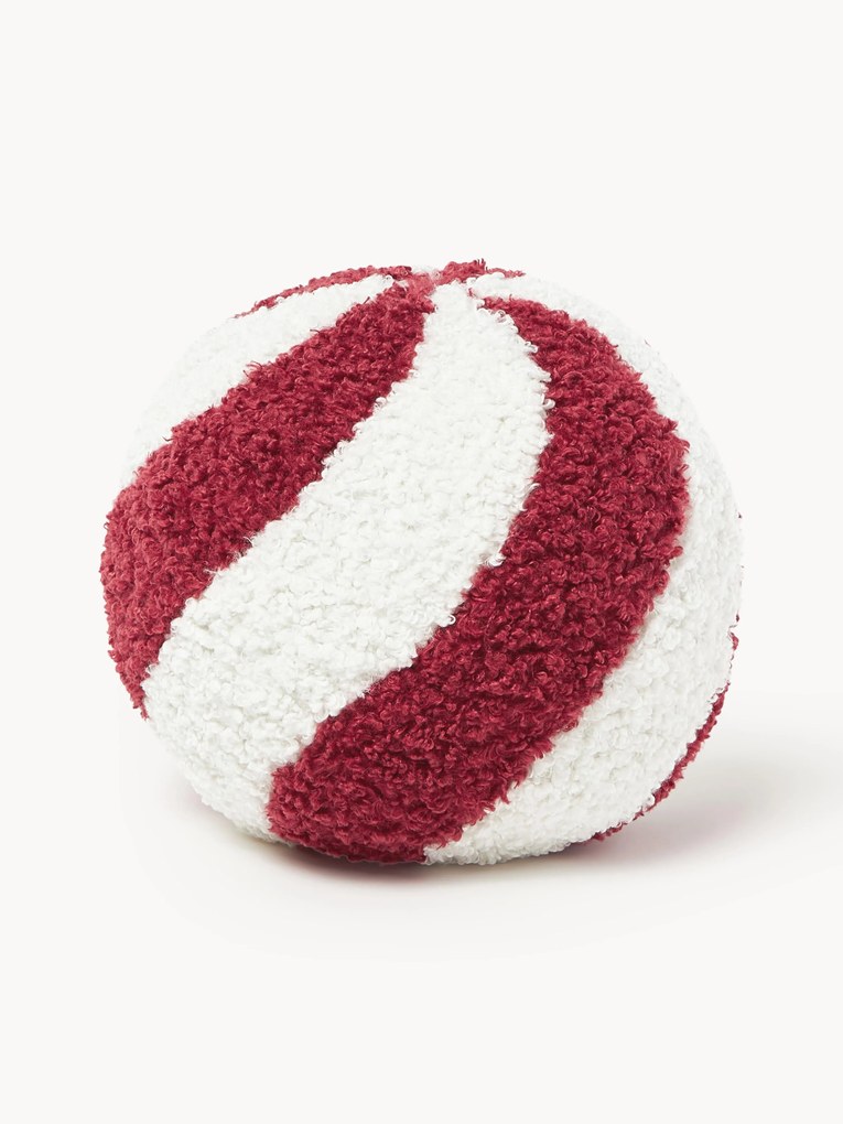 Okrúhly dekoračný plyšový vankúš Dotty