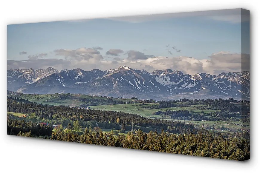 Obraz canvas hory 125x50 cm
