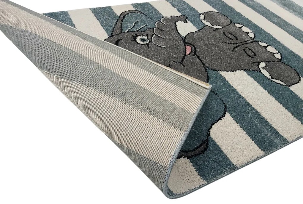 Detský koberec Kiddo A1087 blue, 160x230, modrá, detská izba, Vopi