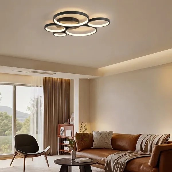 BRILAGI - LED stropné svietidlo ECHO LED/60W/230V 4000K 50x57 cm čierne
