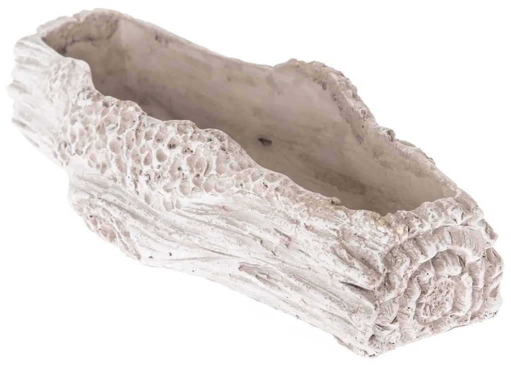 Betónový kvetináč Bark, 26,5 x 7 x 11 cm