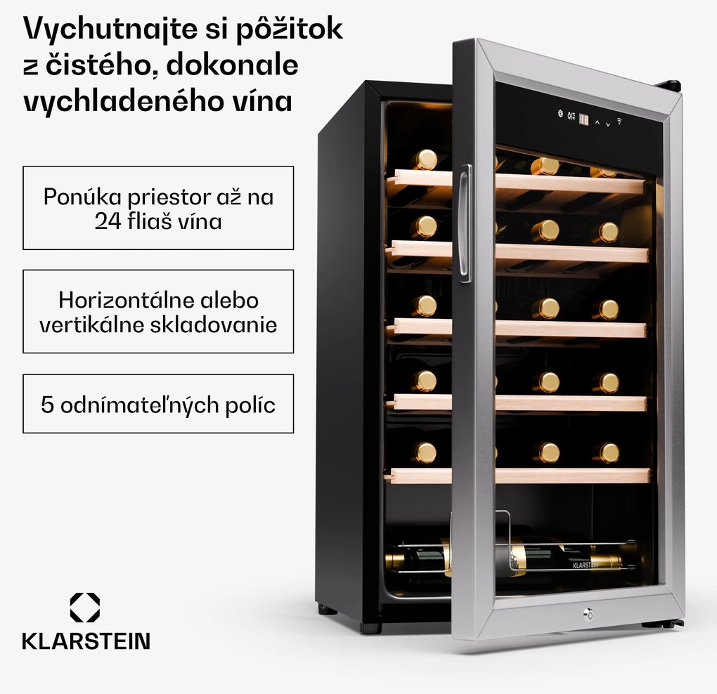 Klarstein Shiraz Premium Smart 24, chladnička na víno