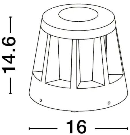 Vonkajšie LED lampa Stark