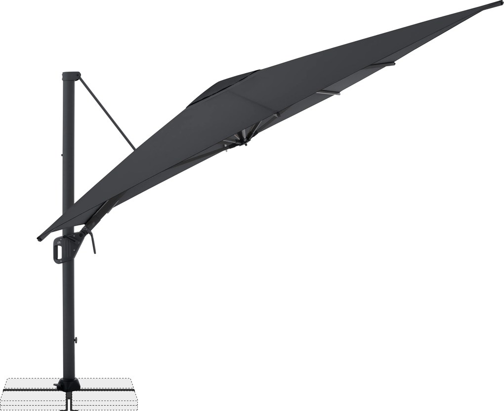 Doppler LIFE 300 x 400 cm – výkyvný záhradný slnečník s bočnou tyčou