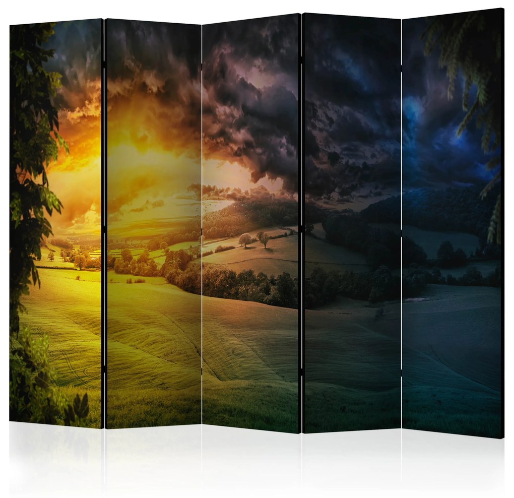 Artgeist Paraván - Twilight over the Valley II [Room Dividers]